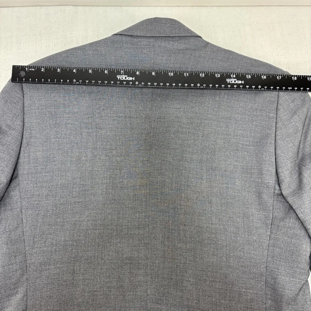 Pronto Uomo Men's Gray Blazer Suit Jacket Size 38S Wool‎ Blend Classic Business